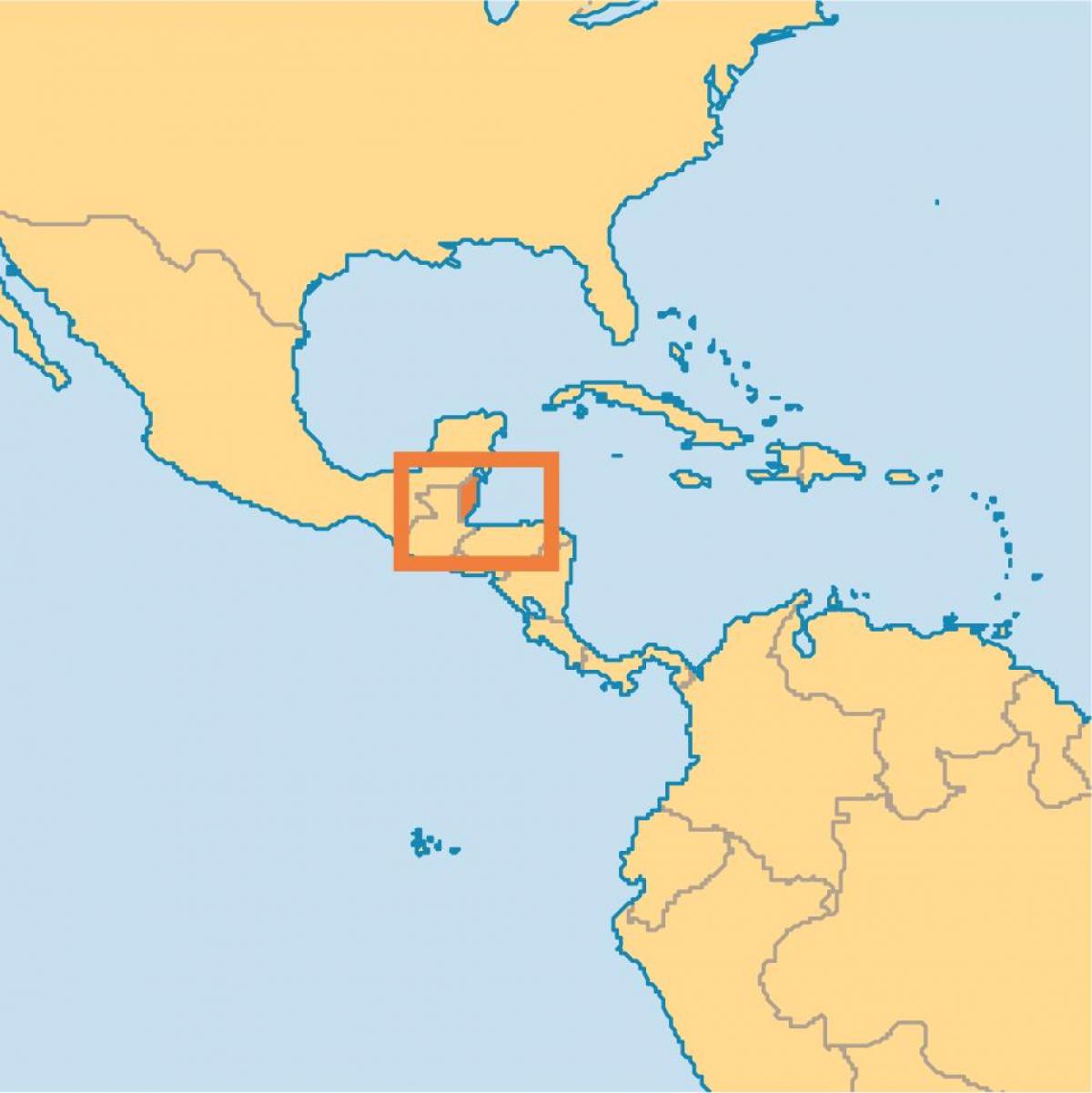 Dünya haritası üzerinde Belize konumu 