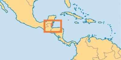 Dünya haritası üzerinde Belize konumu 
