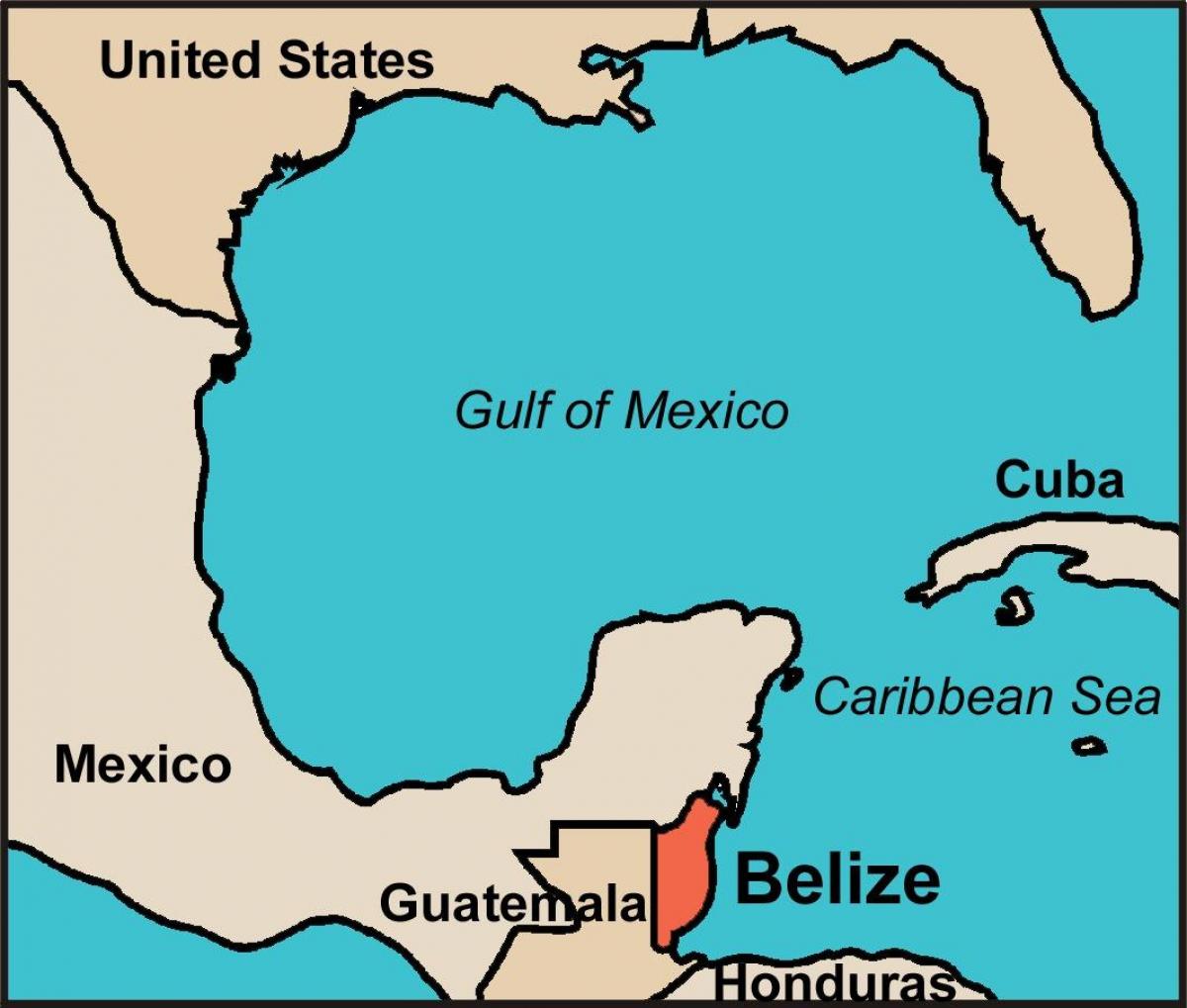 Belize ülke haritası