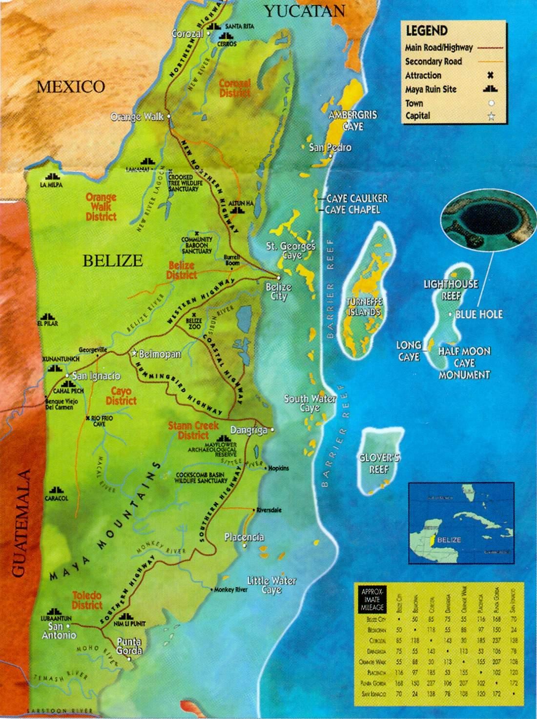 Belize Hayvanat Bahçesi haritası