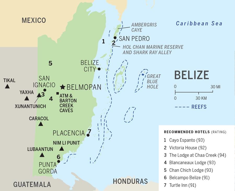 Belize plajları göster 