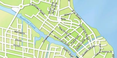 Belize city haritası sokaklar