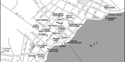 Corozal town Belize haritası 