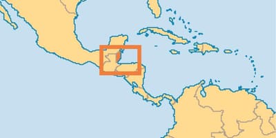 Dünya haritası üzerinde Belize konumu 
