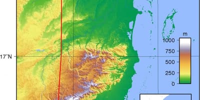 Belize yükseklik haritası 